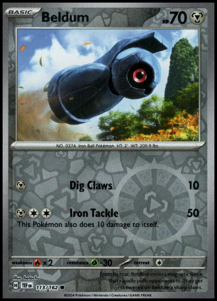 Beldum #113 — Forças Temporais (Reverse Holo)
