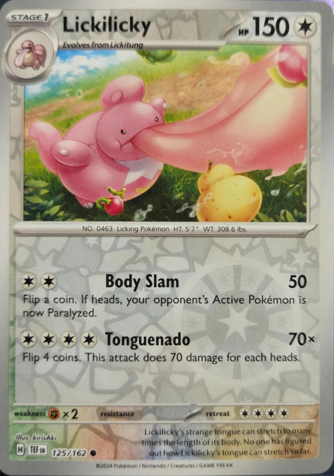 Lickilicky #125 — Cronoforze (Reverse Holo)