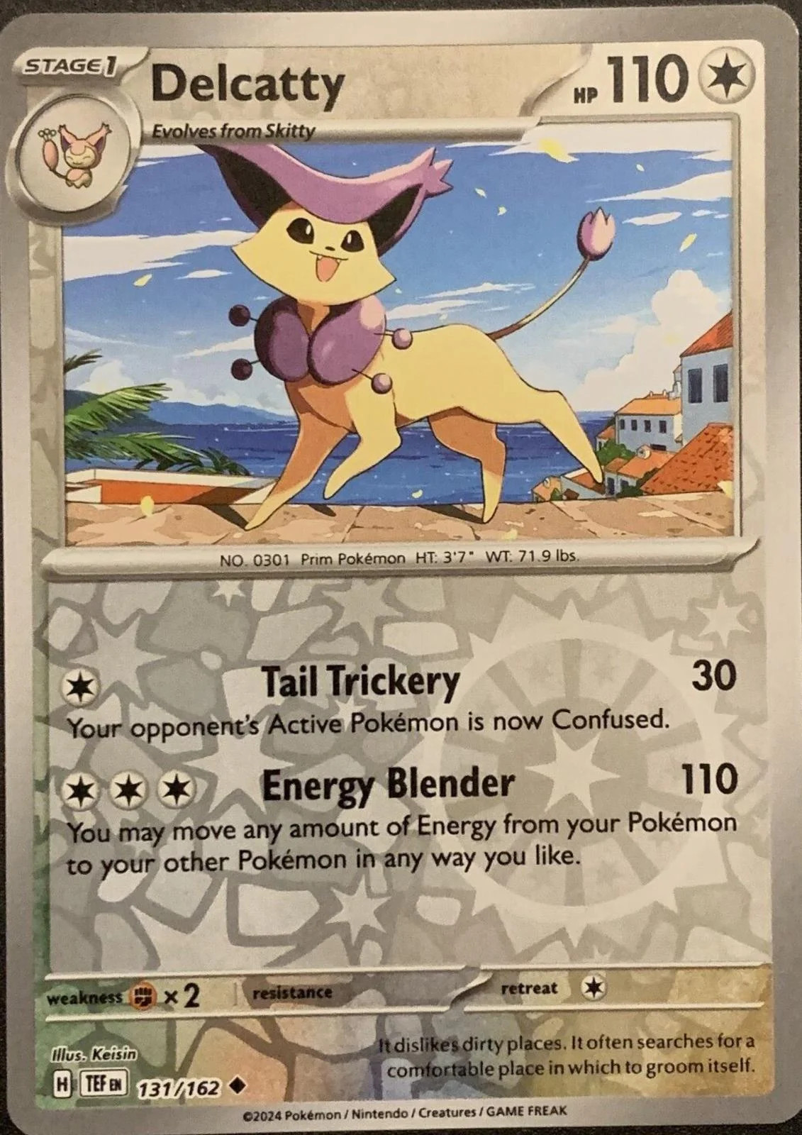 Delcatty #131 — Forças Temporais (Reverse Holo)
