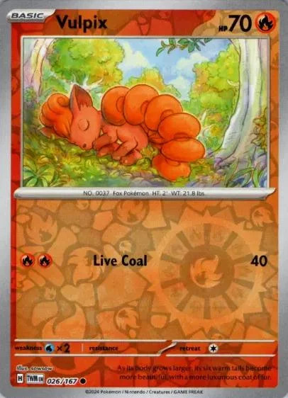 Vulpix #026 — Maskerade im Zwielicht (Reverse Holo)