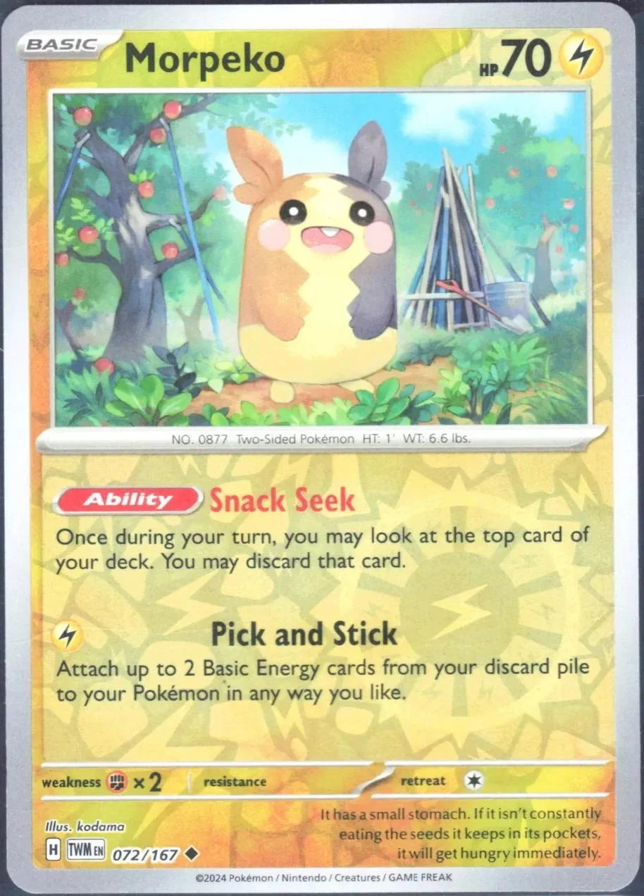 Morpeko #072 — Crepuscolo Mascherato (Reverse Holo)