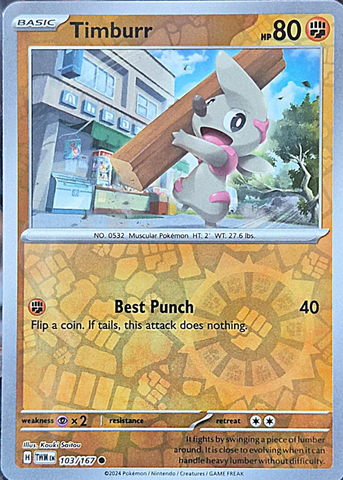 Timburr #103 — Crepuscolo Mascherato (Reverse Holo)