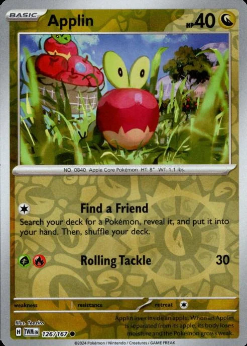 Applin #126 — Crepuscolo Mascherato (Reverse Holo)