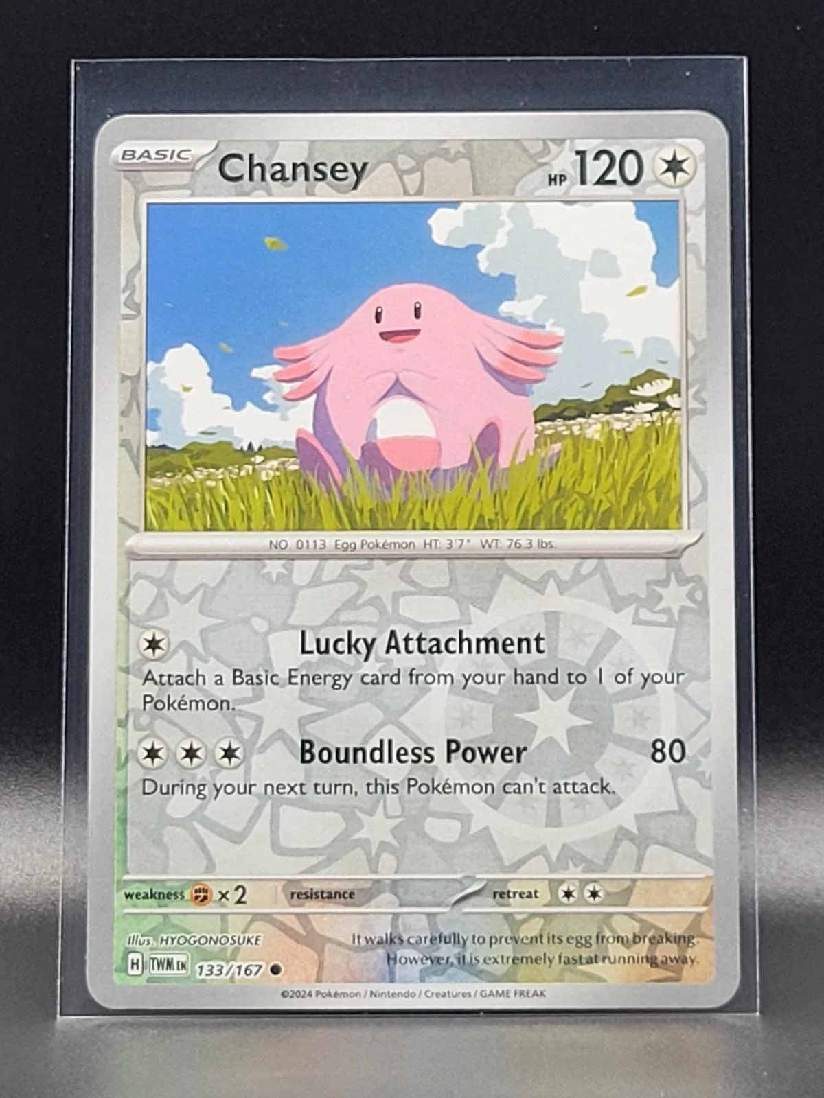 Chansey #133 — Máscaras do Crepúsculo (Reverse Holo)