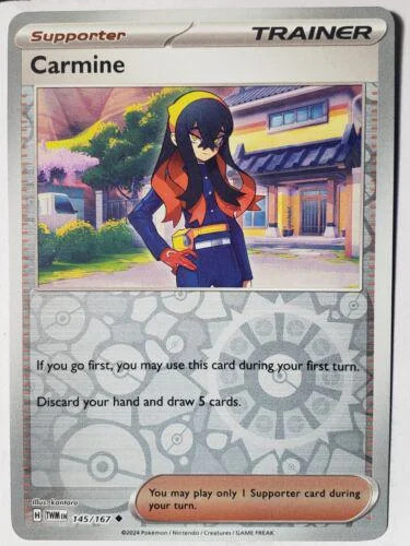 Carmine #145 — Máscaras do Crepúsculo (Reverse Holo)