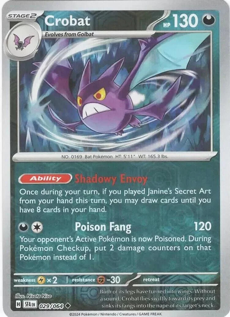 Crobat #029 — Fabula Sombría (Reverse Holo)