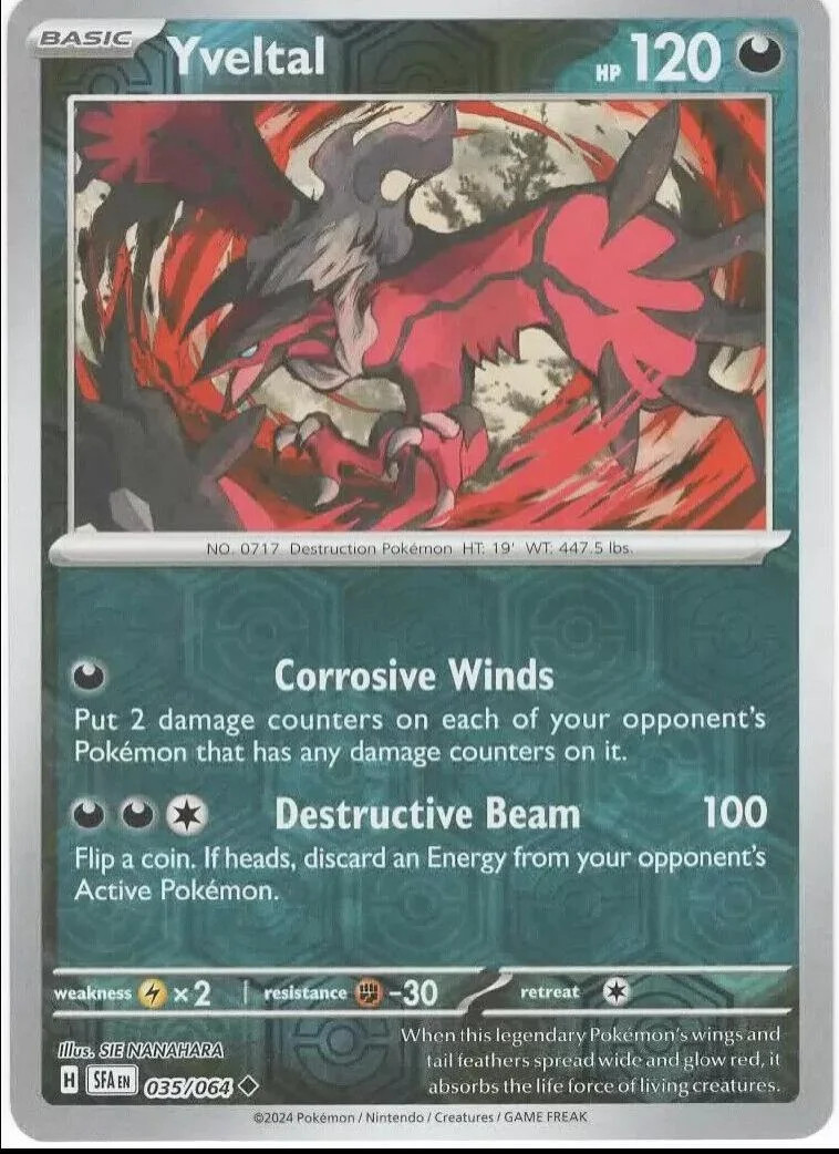 Yveltal #035 — Segreto Fiabesco (Reverse Holo)
