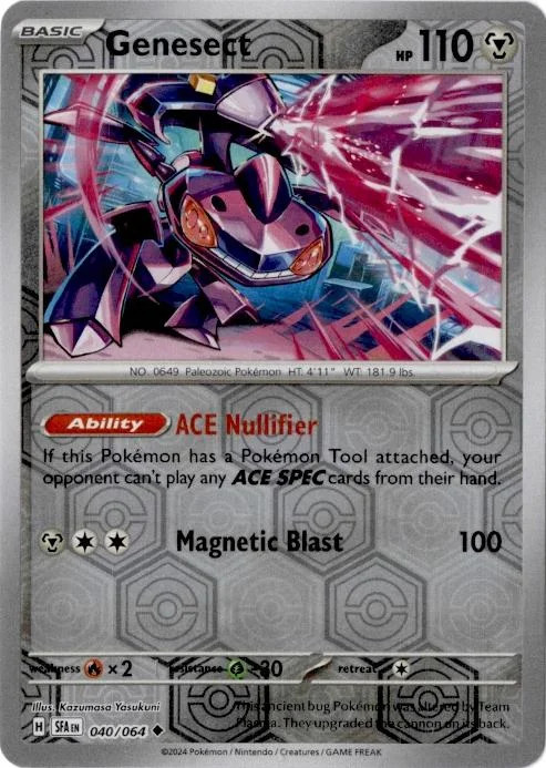 Genesect #040 — Fábulas Nebulosas (Reverse Holo)