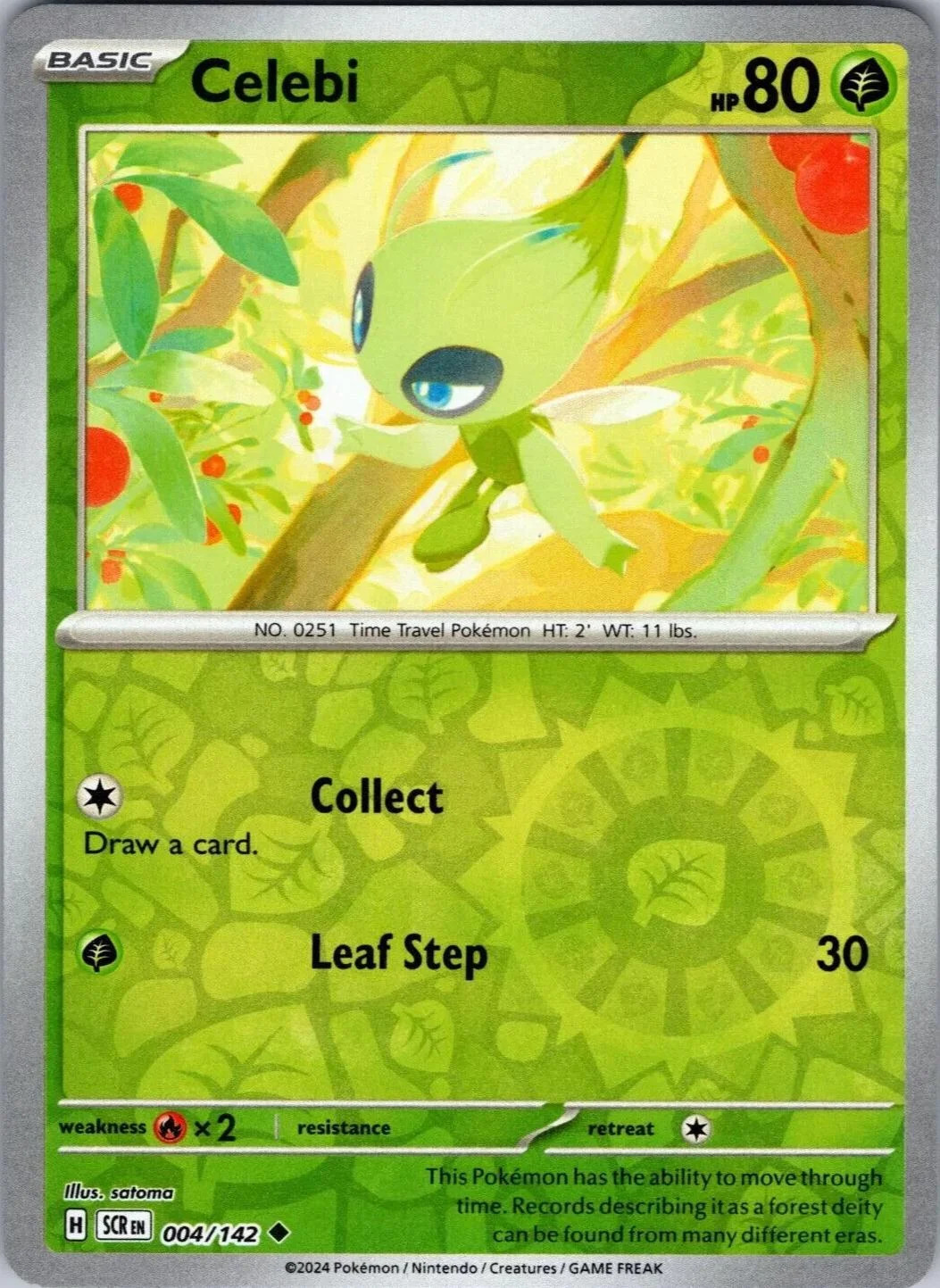 Celebi #004 — Corona Astral (Reverse Holo)