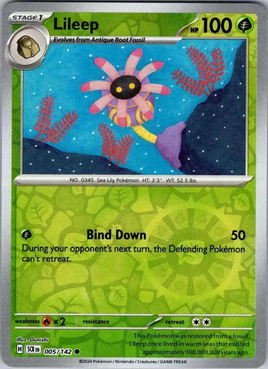 Lileep #005 — Coroa Estelar (Reverse Holo)