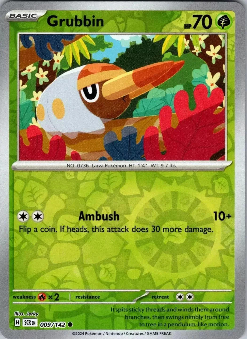 Grubbin #009 — Coroa Estelar (Reverse Holo)