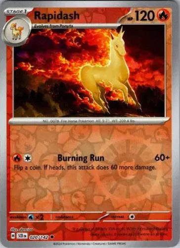 Rapidash #020 — Coroa Estelar (Reverse Holo)