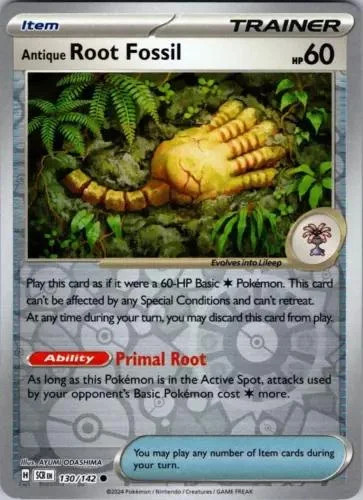Antikes Wurzelfossil #130 — Stellarkrone (Reverse Holo)