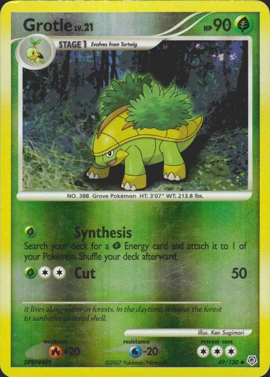 Grotle Lv.21 #49 — Diamante & Perla (Reverse Holo)