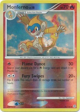 Monferno Lv.18 #56 — Diamante & Perla (Reverse Holo)