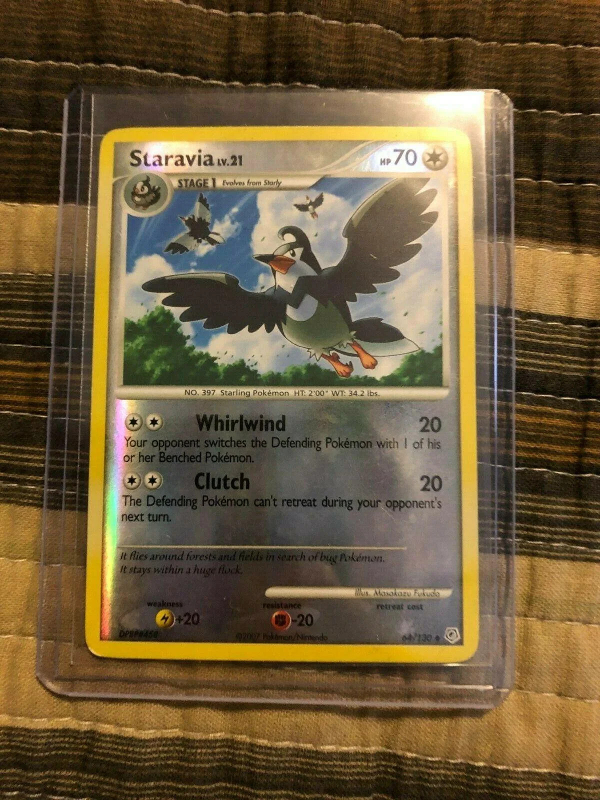 Staravia Lv.21 #64 — Diamante & Pérola (Reverse Holo)