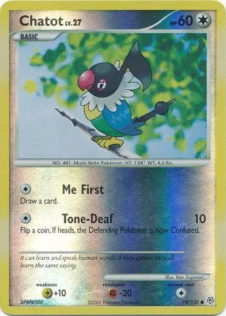 Chatot Lv.27 #74 — Diamante & Perla (Reverse Holo)