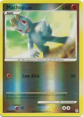 Machop Lv.20 #86 — Diamante & Pérola (Reverse Holo)