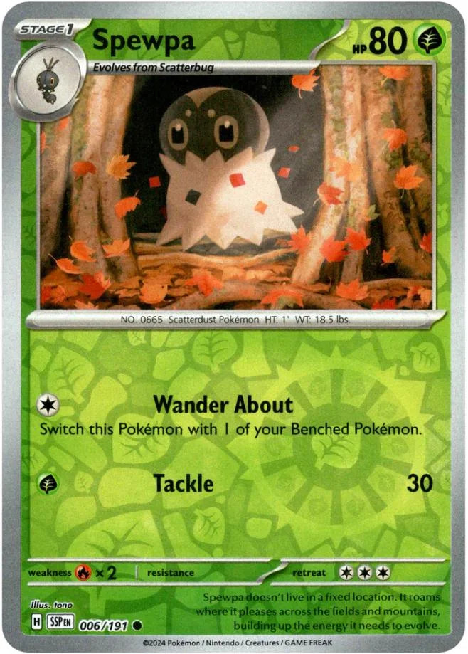 Spewpa #006 — Fagulhas Impetuosas (Reverse Holo)
