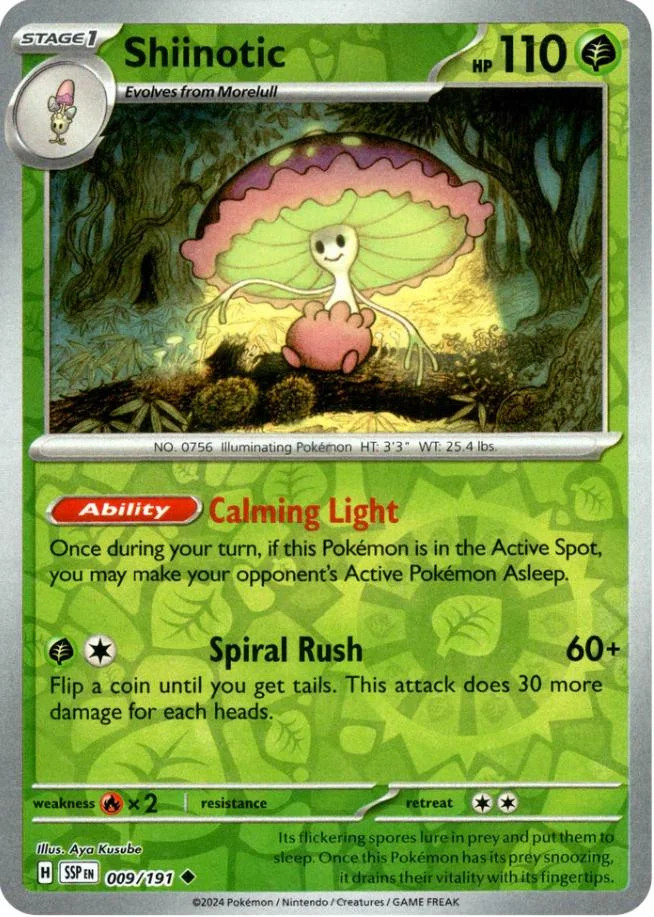 Shiinotic #009 — Fagulhas Impetuosas (Reverse Holo)