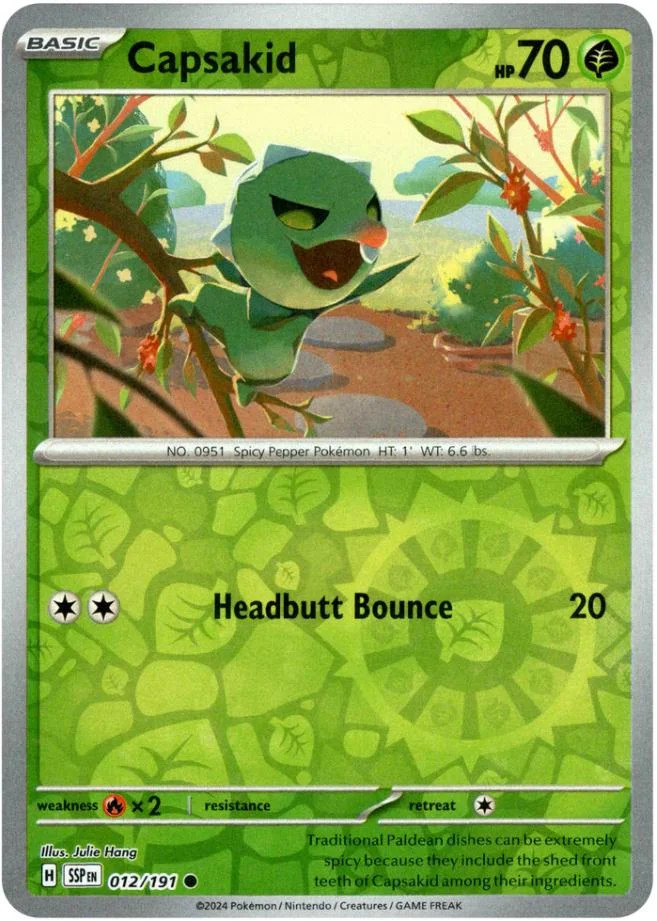Capsakid #012 — Scintille Folgoranti (Reverse Holo)