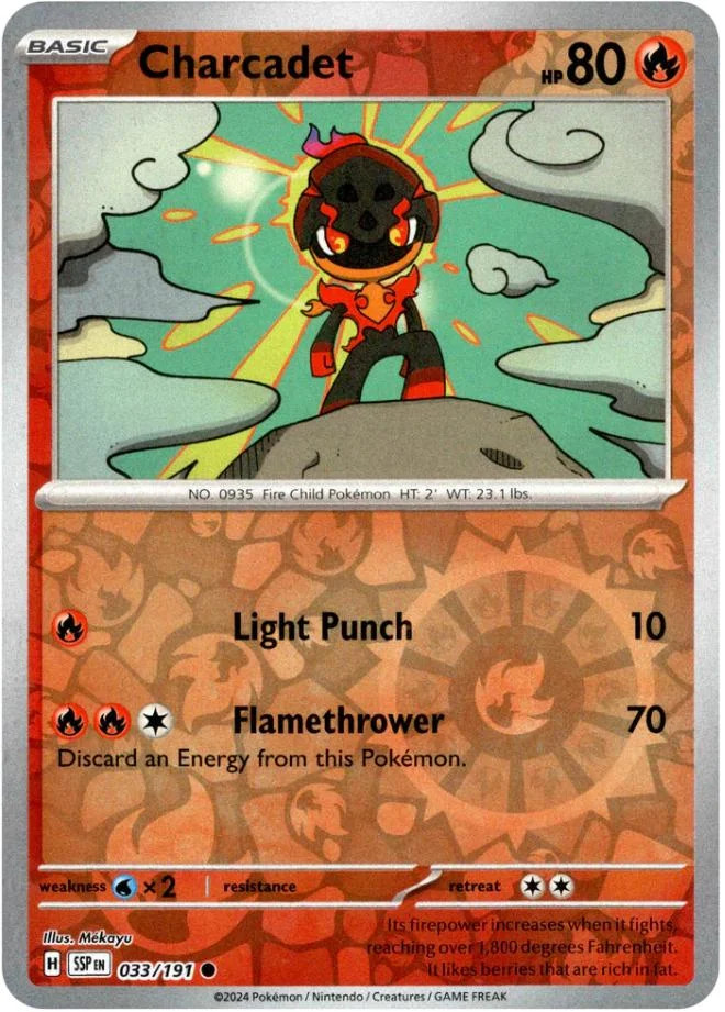 Charcadet #033 — Fagulhas Impetuosas (Reverse Holo)