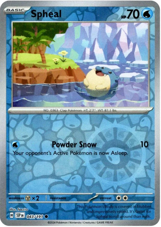 Spheal #043 — Fagulhas Impetuosas (Reverse Holo)
