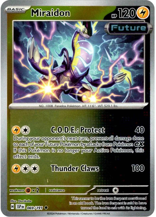 Miraidon #069 — Scintille Folgoranti (Reverse Holo)