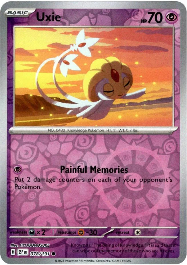 Uxie #078 — Fagulhas Impetuosas (Reverse Holo)