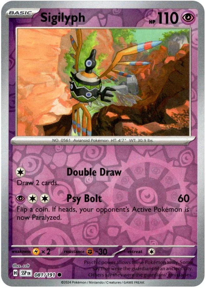 Sigilyph #081 — Scintille Folgoranti (Reverse Holo)
