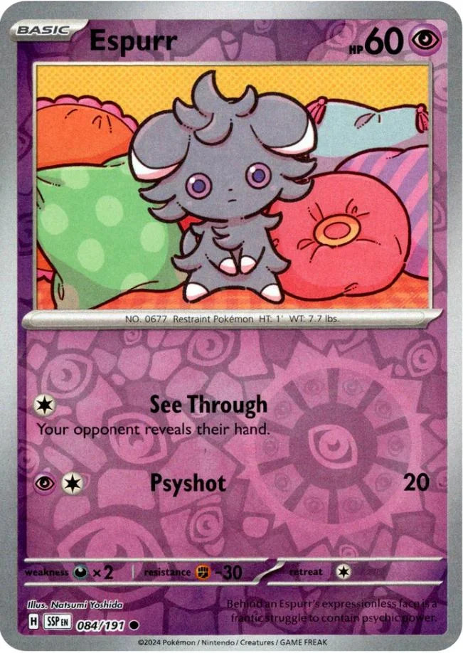 Espurr #084 — Fagulhas Impetuosas (Reverse Holo)