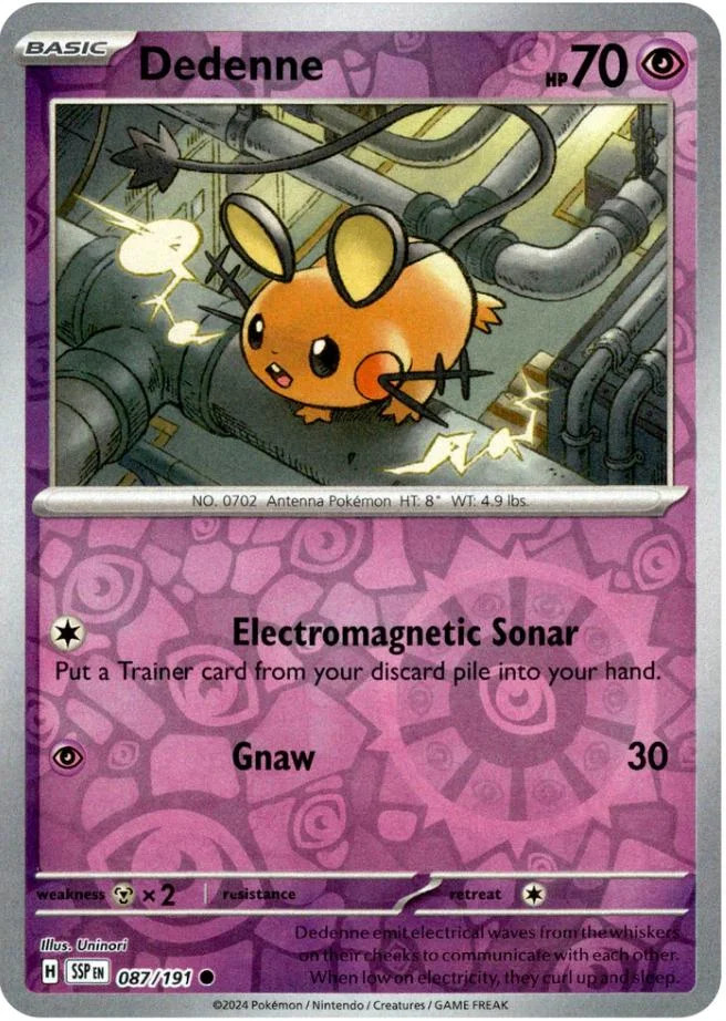 Dedenne #087 — Scintille Folgoranti (Reverse Holo)