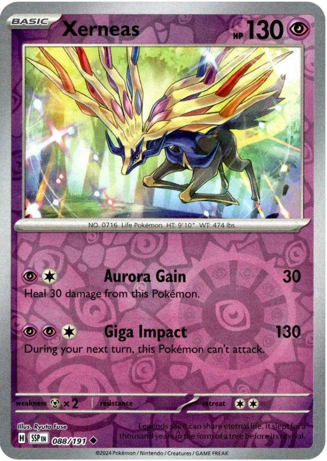 Xerneas #088 — Fagulhas Impetuosas (Reverse Holo)