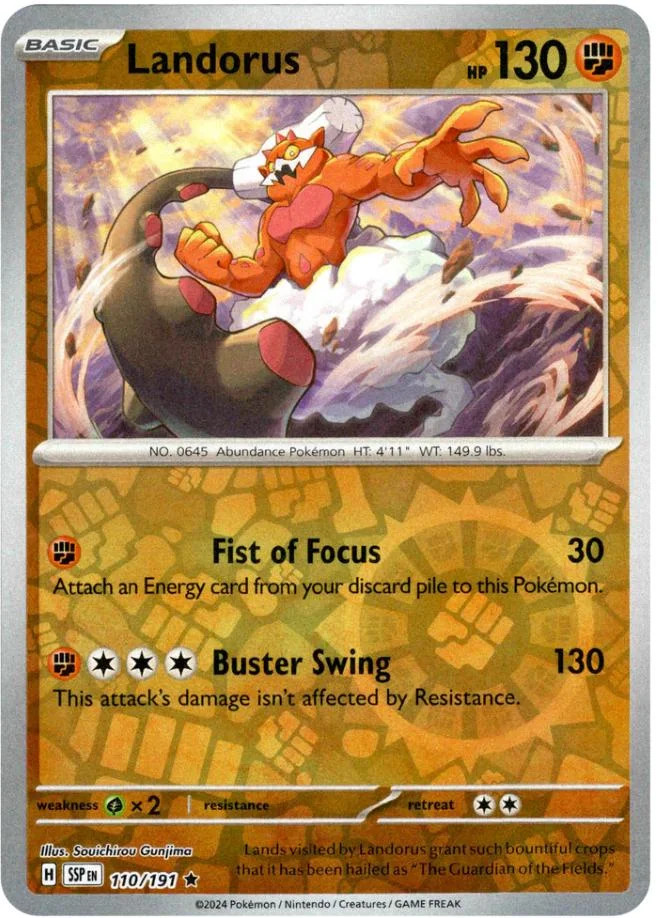 Landorus #110 — Fagulhas Impetuosas (Reverse Holo)