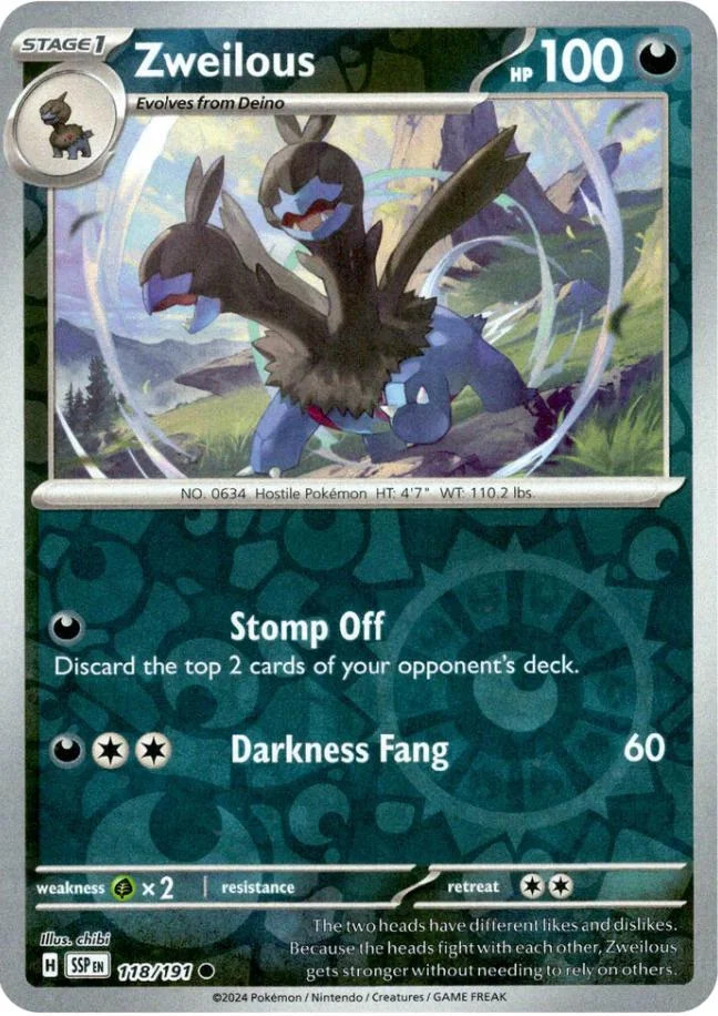 Zweilous #118 — Fagulhas Impetuosas (Reverse Holo)