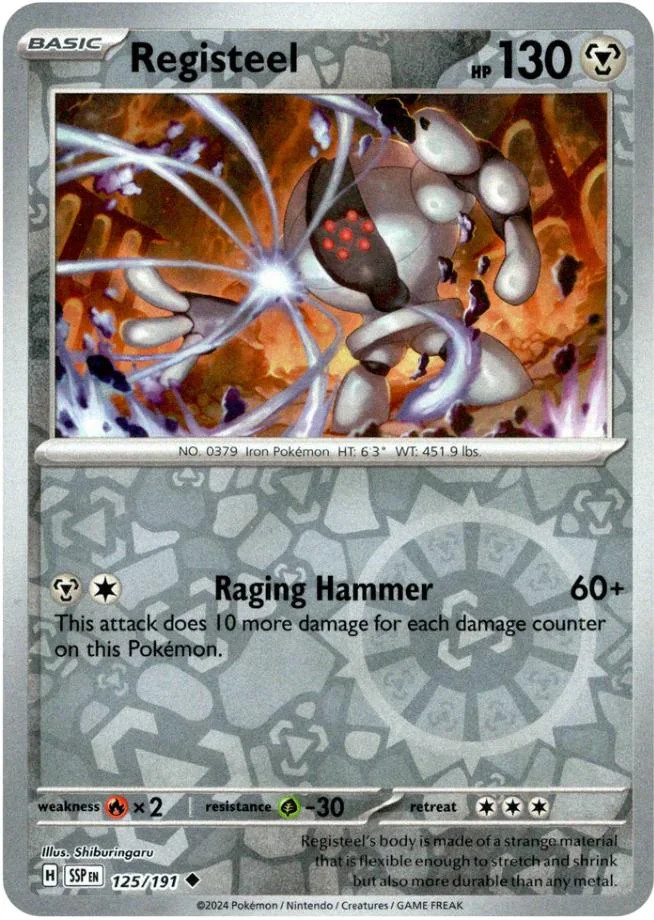 Registeel #125 — Stürmische Funken (Reverse Holo)