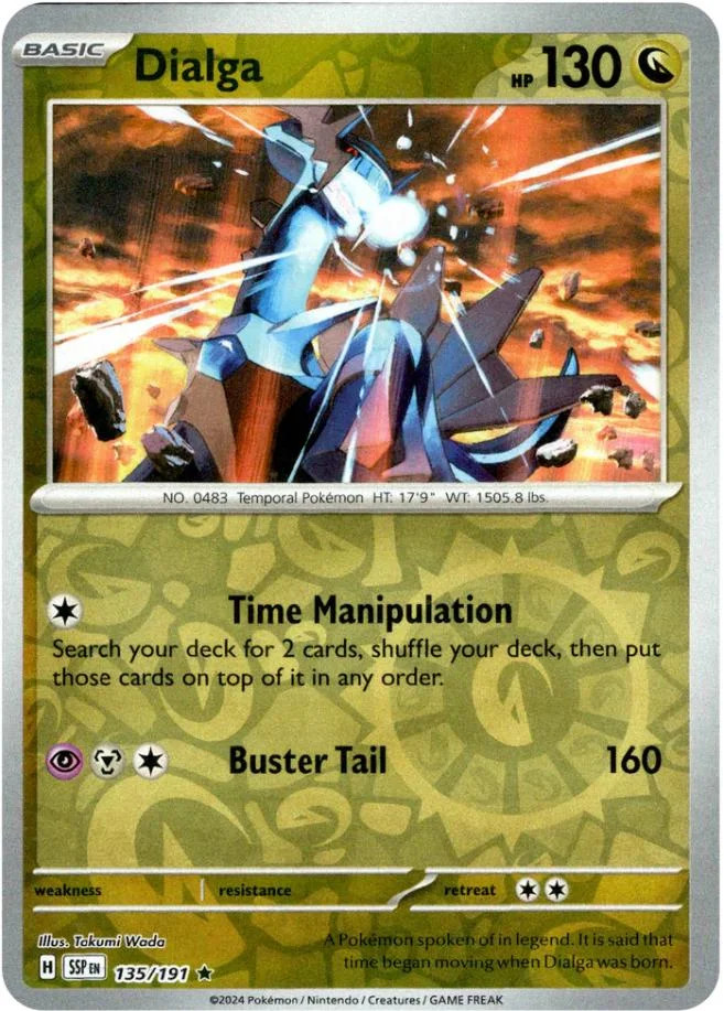 Dialga #135 — Stürmische Funken (Reverse Holo)