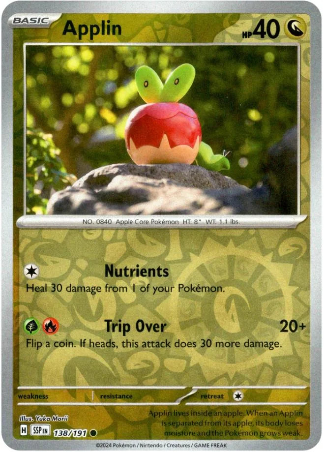 Applin #138 — Fagulhas Impetuosas (Reverse Holo)