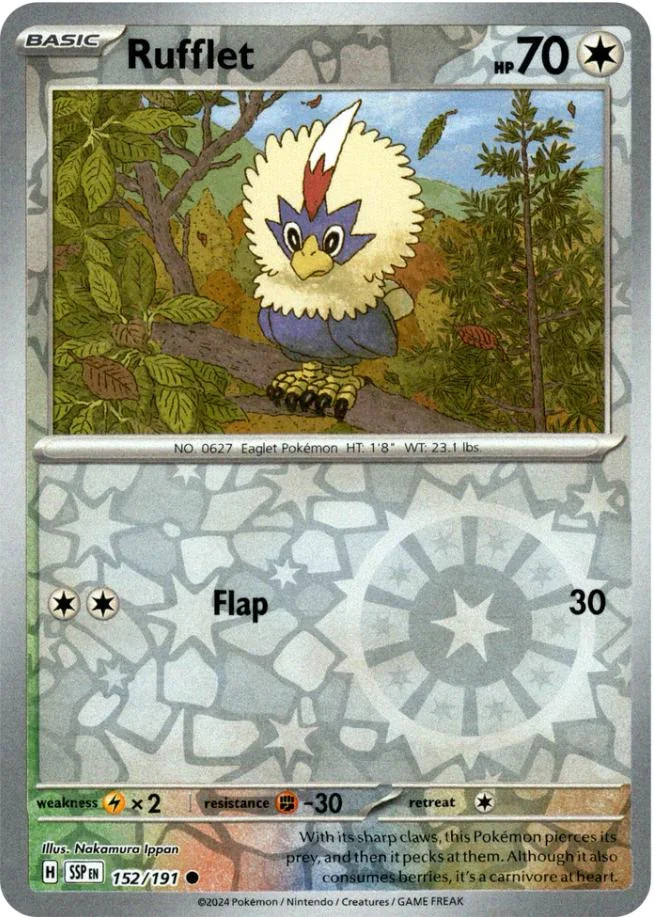 Rufflet #152 — Fagulhas Impetuosas (Reverse Holo)