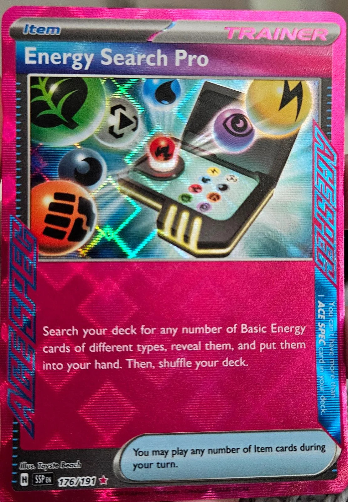 Busca de Energia Profissional #176 — Fagulhas Impetuosas (Reverse Holo)
