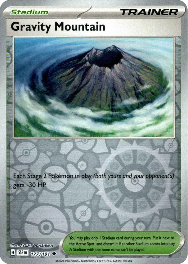 Montanha da Gravidade #177 — Fagulhas Impetuosas (Reverse Holo)