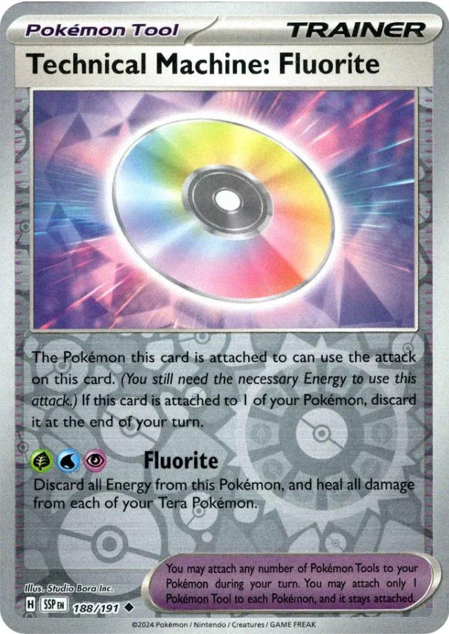 Technische Maschine: Fluorit #188 — Stürmische Funken (Reverse Holo)