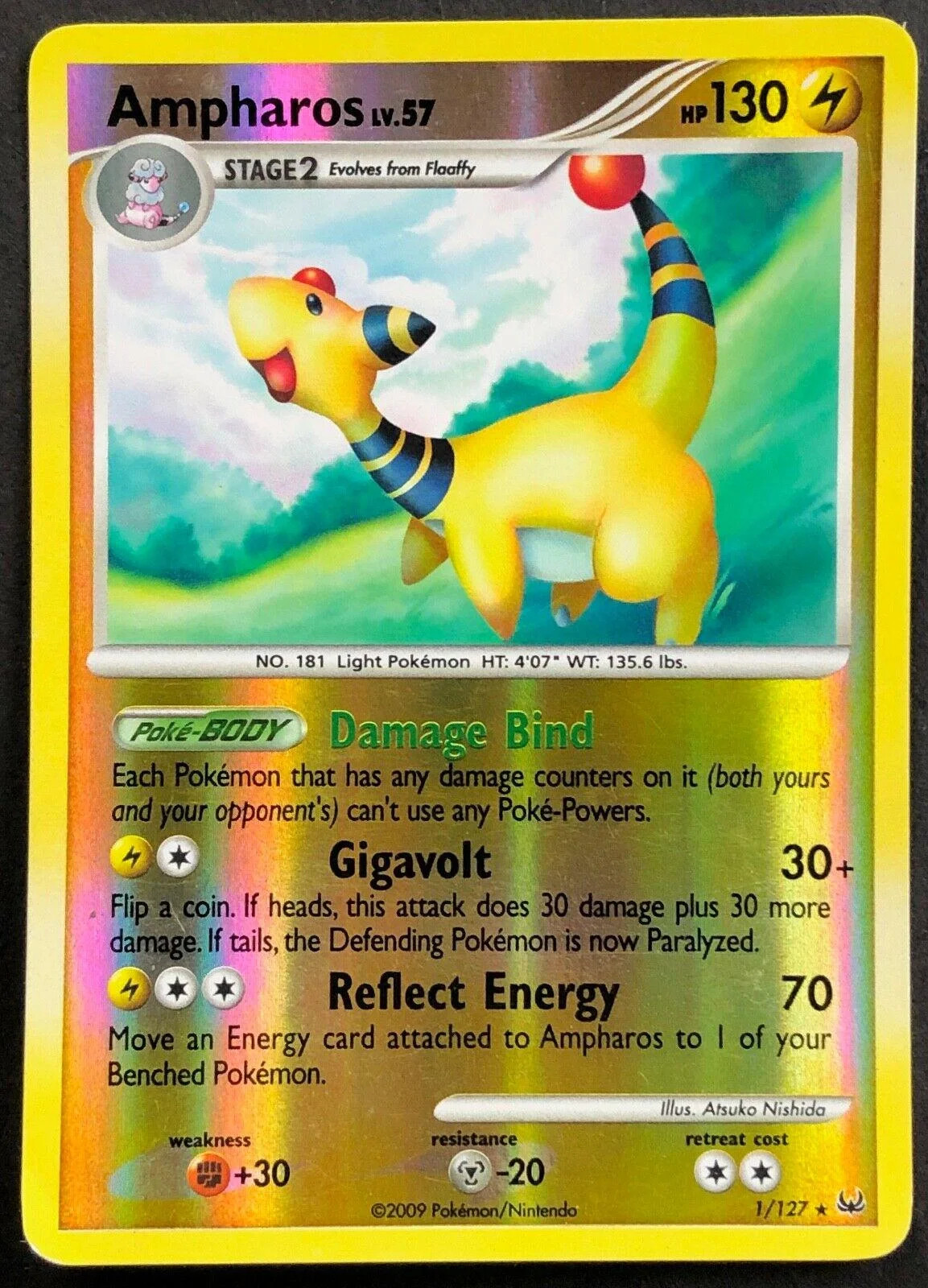 Ampharos Lv.57 #1 — Platino (Reverse Holo)