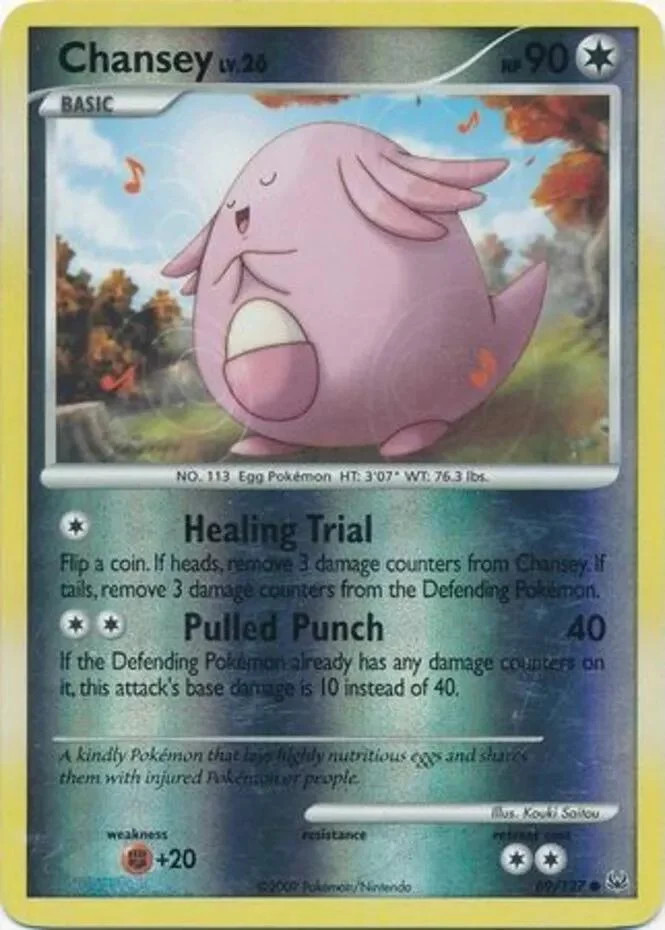 Chansey Lv.26 #69 — Platino (Reverse Holo)
