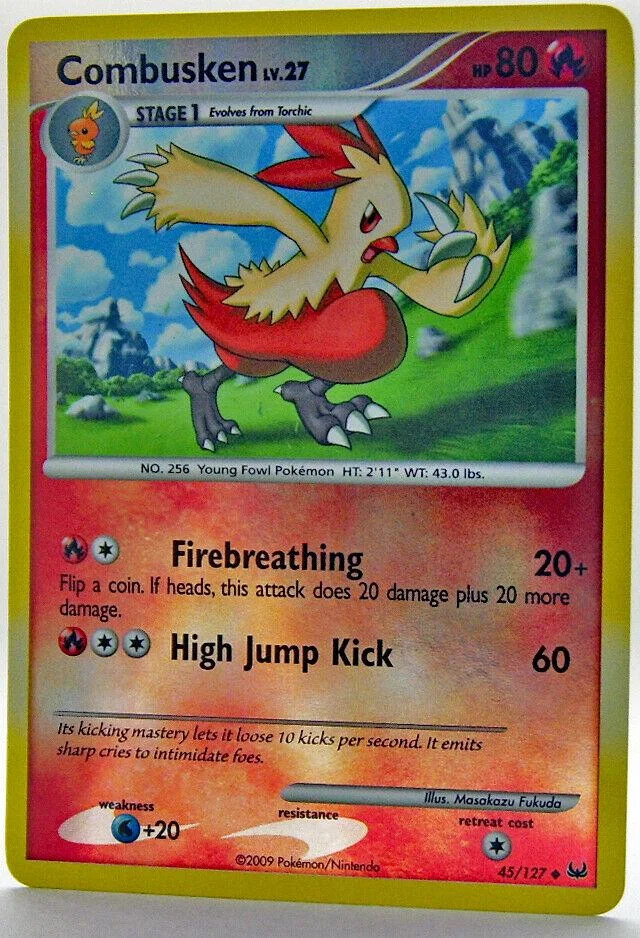 Combusken Lv.27 #45 — Platinum (Reverse Holo)