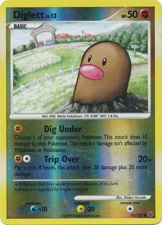 Diglett Lv.13 #72 — Platino (Reverse Holo)