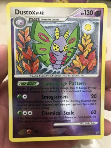 Dustox Lv.42 #25 — Platino (Reverse Holo)