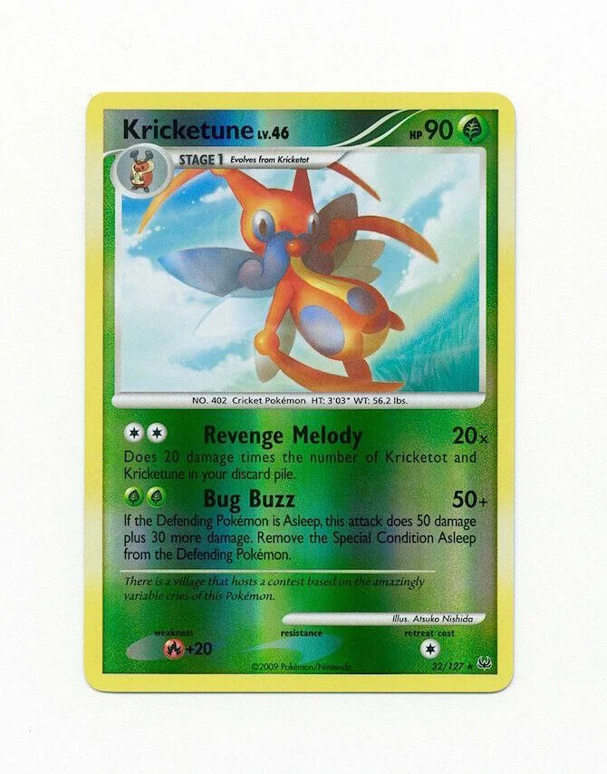 Kricketune Lv.46 #32 — Platino (Reverse Holo)