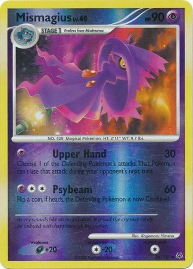 Mismagius Lv.40 #55 — Platino (Reverse Holo)