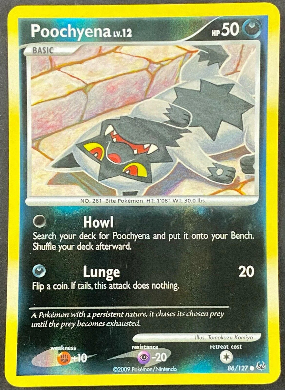 Poochyena Lv.12 #86 — Platinum (Reverse Holo)